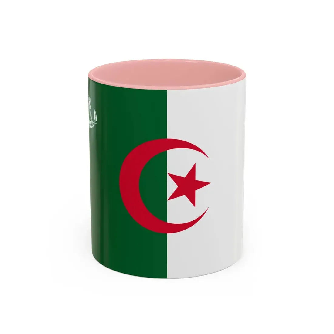 Naval Ensign of Algeria - Accent Coffee Mug 11oz Pink - Go Mug Yourself