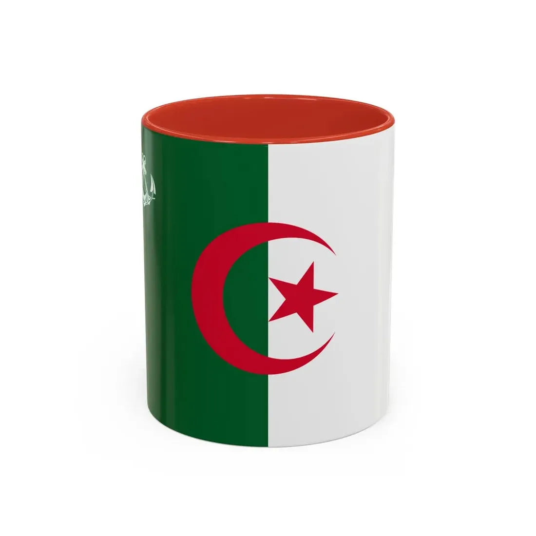 Naval Ensign of Algeria - Accent Coffee Mug 11oz Red - Go Mug Yourself