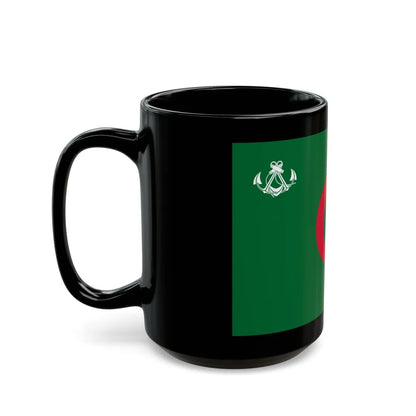 Naval Ensign of Algeria - Black Coffee Mug-Go Mug Yourself