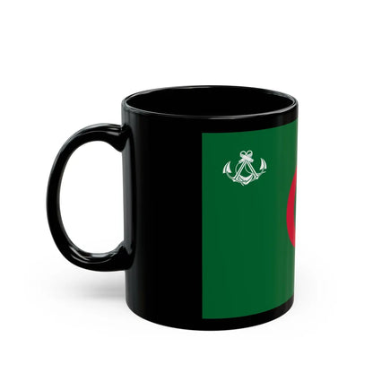 Naval Ensign of Algeria - Black Coffee Mug-Go Mug Yourself