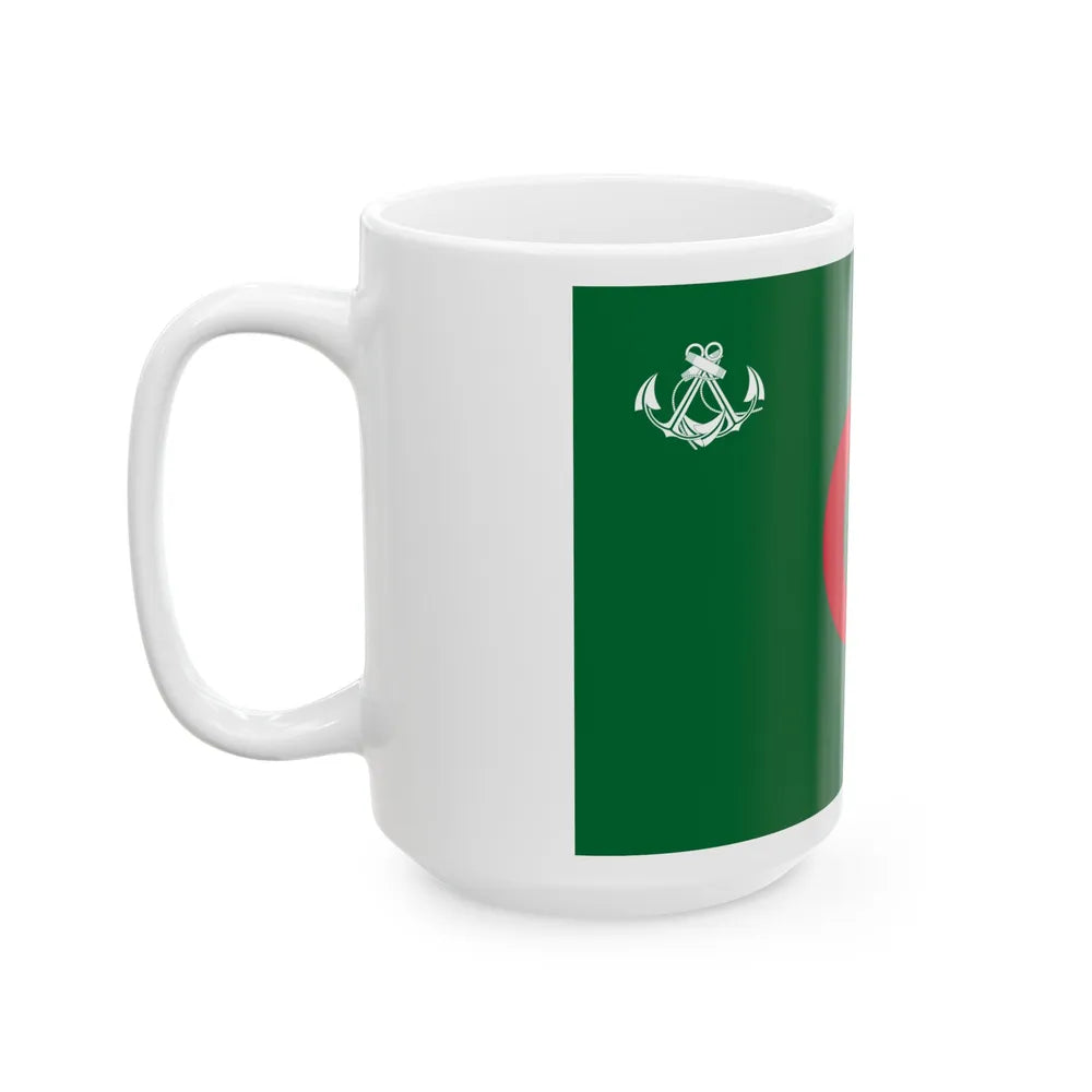 Naval Ensign of Algeria - White Coffee Mug-Go Mug Yourself