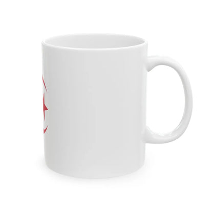 Naval Ensign of Algeria - White Coffee Mug-Go Mug Yourself