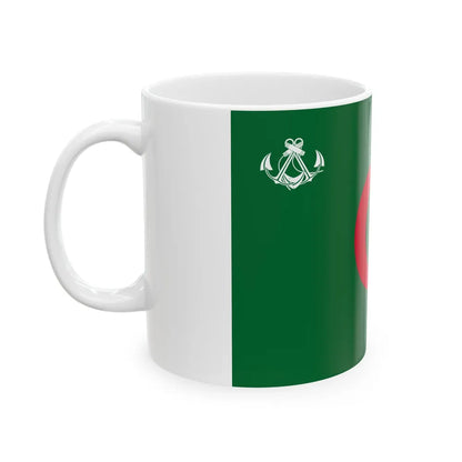 Naval Ensign of Algeria - White Coffee Mug-Go Mug Yourself