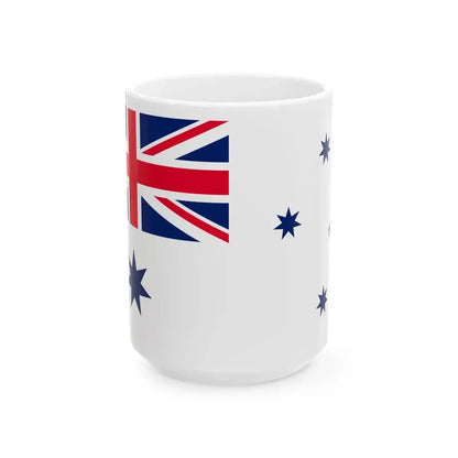 Naval Ensign of Australia (Australia) White Coffee Mug 15oz - Go Mug Yourself