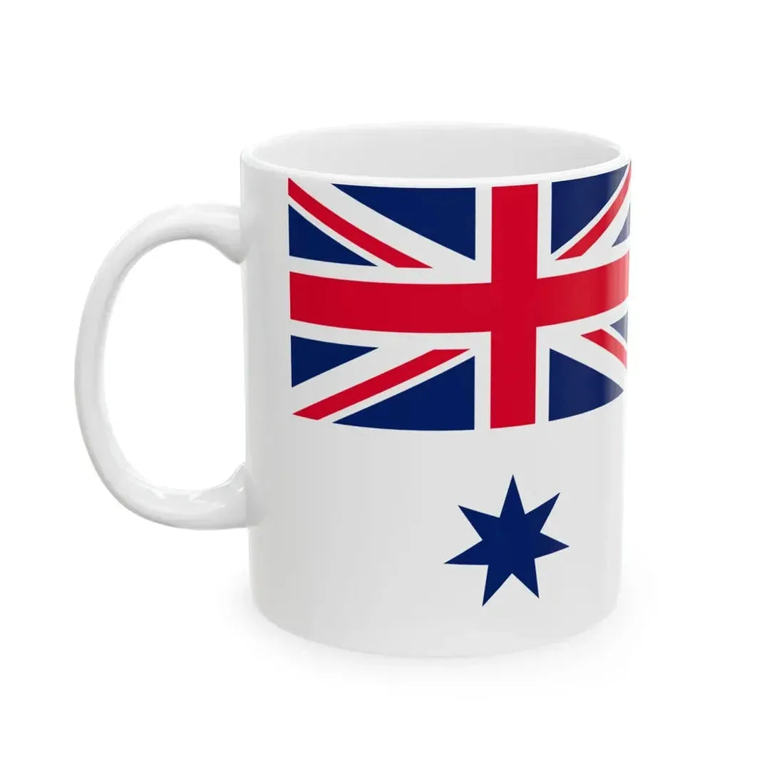 Naval Ensign of Australia (Australia) White Coffee Mug - Go Mug Yourself