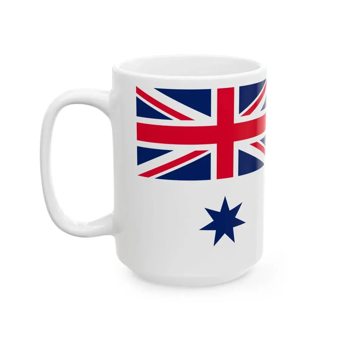 Naval Ensign of Australia (Australia) White Coffee Mug - Go Mug Yourself