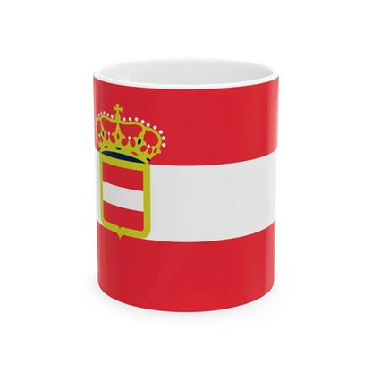 Naval ensign of Austria-Hungary 1880-1915 (Austria) White Coffee Mug 11oz - Go Mug Yourself