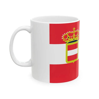Naval ensign of Austria-Hungary 1880-1915 (Austria) White Coffee Mug - Go Mug Yourself
