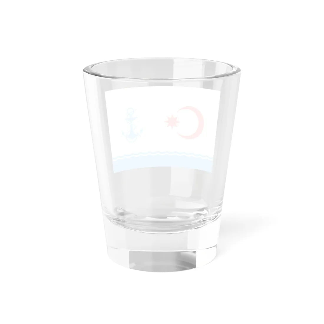 Naval Ensign of Azerbaijan (Azerbaijan) Shot Glass 1.5oz - Go Mug Yourself