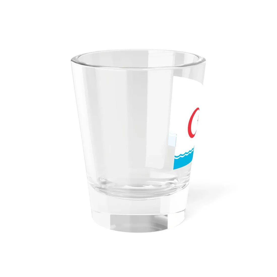 Naval Ensign of Azerbaijan (Azerbaijan) Shot Glass 1.5oz - Go Mug Yourself