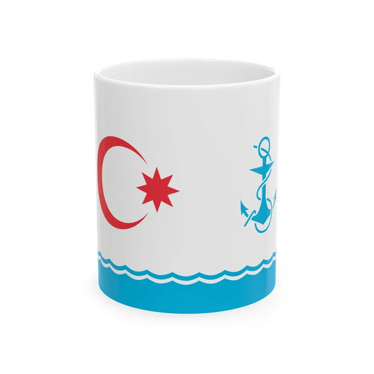 Naval Ensign of Azerbaijan (Azerbaijan) White Coffee Mug 11oz - Go Mug Yourself