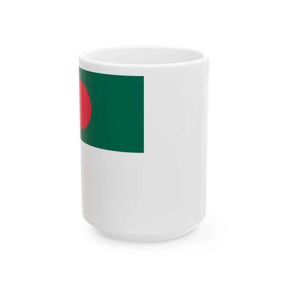 Naval Ensign of Bangladesh (Bangladesh) White Coffee Mug 15oz - Go Mug Yourself