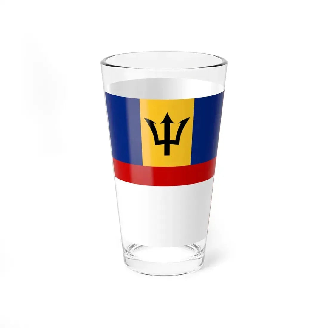 Naval Ensign of Barbados (Barbados) Pint Glass 16oz - Go Mug Yourself