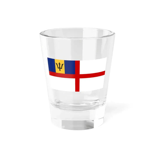 Naval Ensign of Barbados (Barbados) Shot Glass 1.5oz 1.5oz - Go Mug Yourself