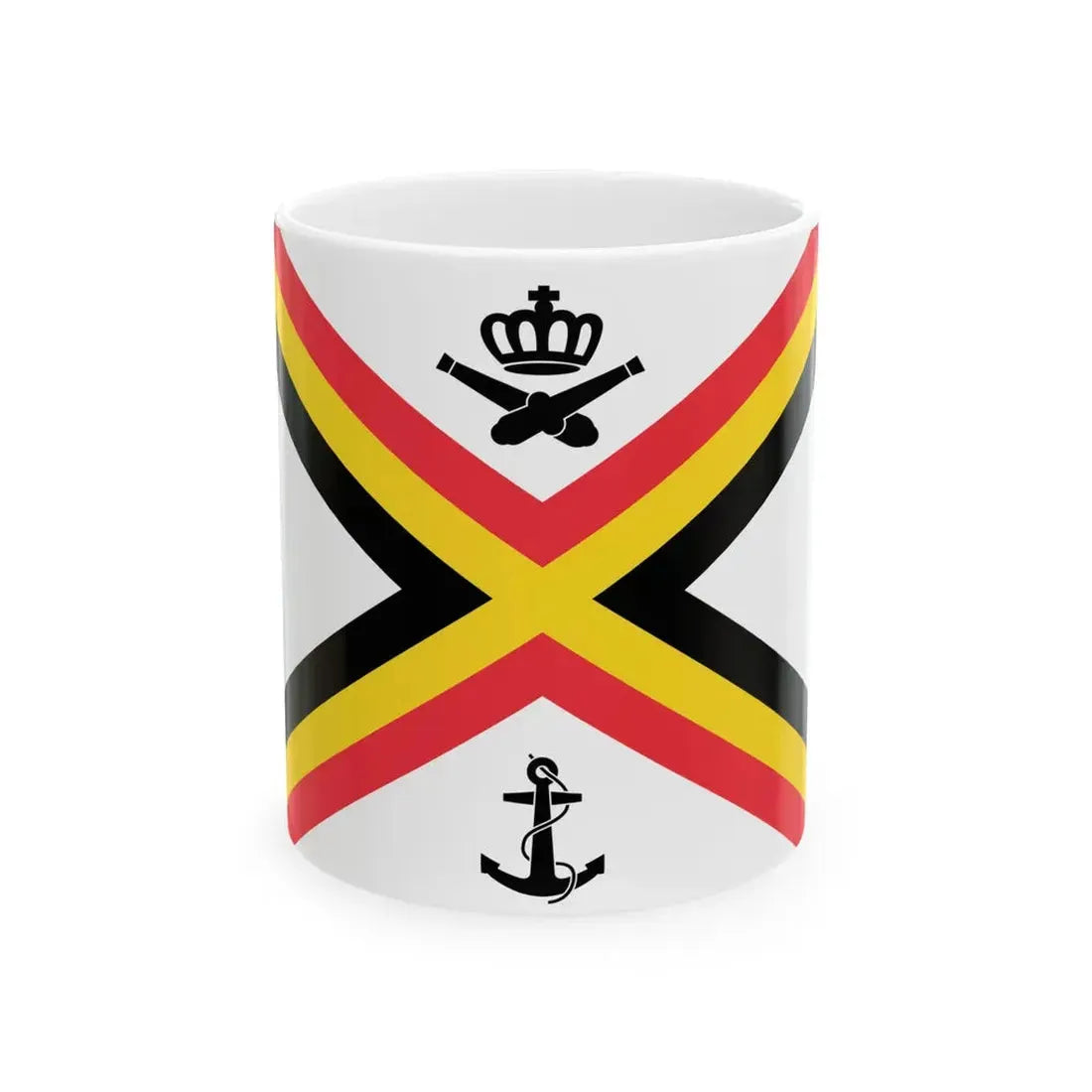 Naval Ensign of Belgium (Belgium) White Coffee Mug 11oz - Go Mug Yourself