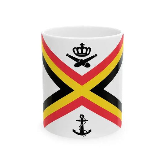 Naval Ensign of Belgium (Belgium) White Coffee Mug 11oz - Go Mug Yourself