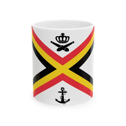 Naval Ensign of Belgium (Belgium) White Coffee Mug 11oz - Go Mug Yourself