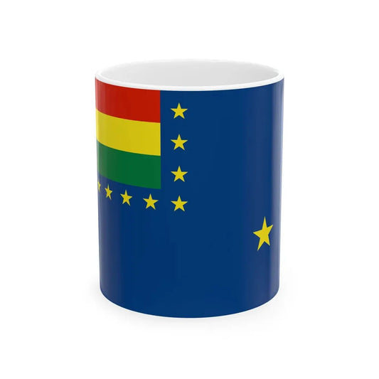 Naval Ensign of Bolivia 1966-2013 (Bolivia) White Coffee Mug 11oz - Go Mug Yourself