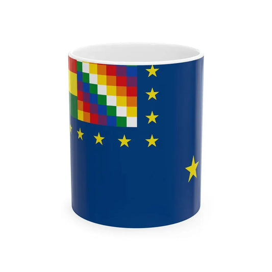 Naval Ensign of Bolivia (Bolivia) White Coffee Mug 11oz - Go Mug Yourself