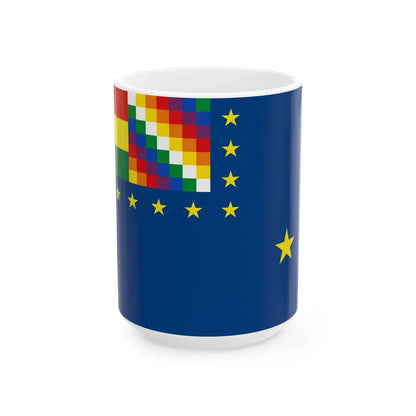Naval Ensign of Bolivia (Bolivia) White Coffee Mug 15oz - Go Mug Yourself