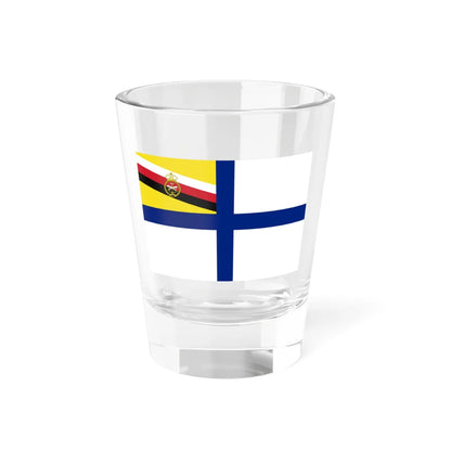 Naval Ensign of Brunei 1984-late 1990s variant (Brunei) Shot Glass 1.5oz 1.5oz - Go Mug Yourself