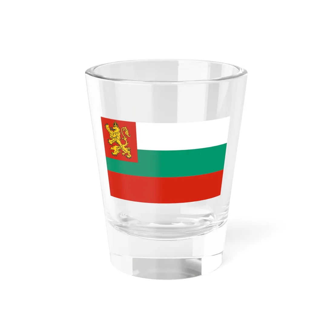 Naval ensign of Bulgaria 1878-1944 (Bulgaria) Shot Glass 1.5oz 1.5oz - Go Mug Yourself