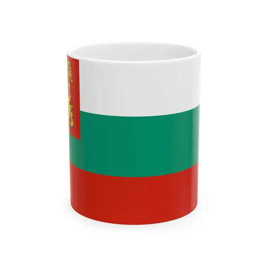 Naval ensign of Bulgaria 1878-1944 (Bulgaria) White Coffee Mug 11oz - Go Mug Yourself