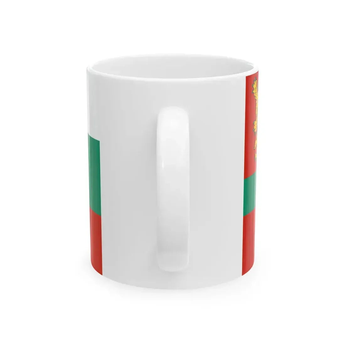 Naval ensign of Bulgaria 1878-1944 (Bulgaria) White Coffee Mug - Go Mug Yourself