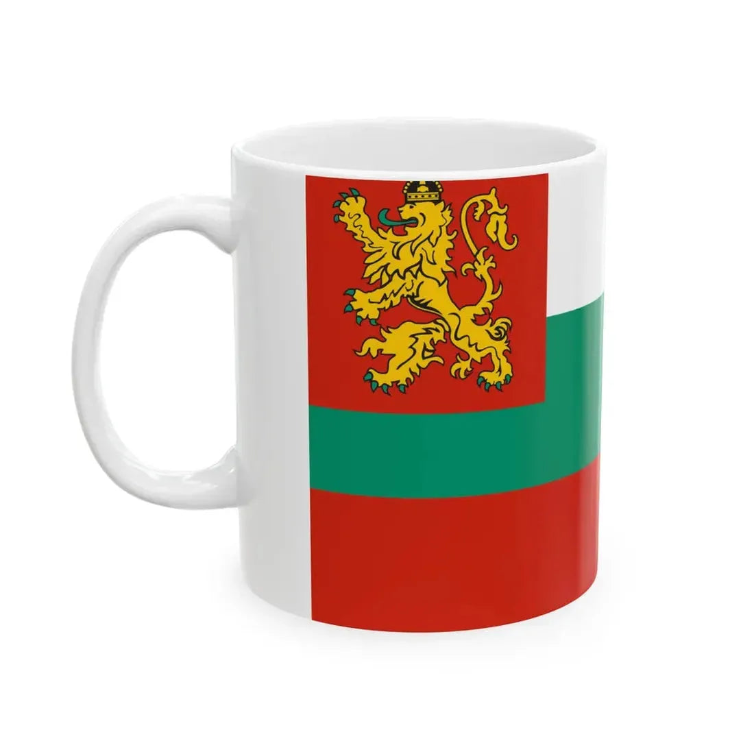 Naval ensign of Bulgaria 1878-1944 (Bulgaria) White Coffee Mug - Go Mug Yourself