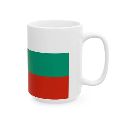 Naval ensign of Bulgaria 1878-1944 (Bulgaria) White Coffee Mug - Go Mug Yourself