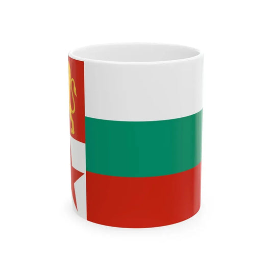 Naval Ensign of Bulgaria 1949-1955 (Bulgaria) White Coffee Mug 11oz - Go Mug Yourself