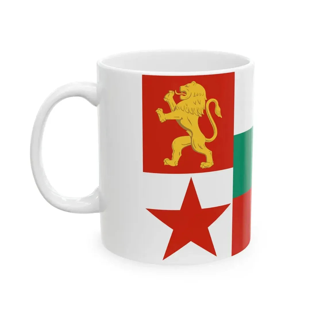 Naval Ensign of Bulgaria 1949-1955 (Bulgaria) White Coffee Mug - Go Mug Yourself