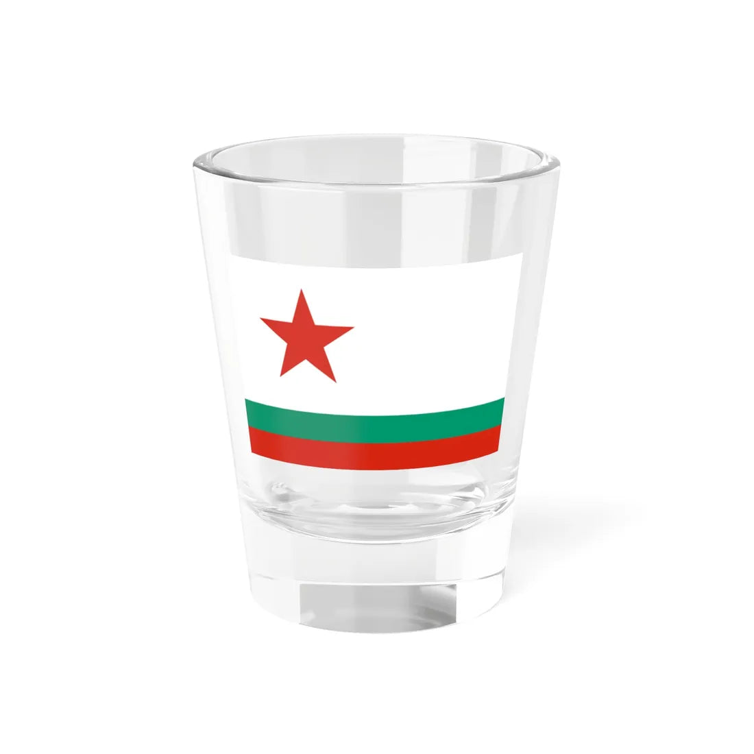 Naval Ensign of Bulgaria 1955-1990 (Bulgaria) Shot Glass 1.5oz 1.5oz - Go Mug Yourself