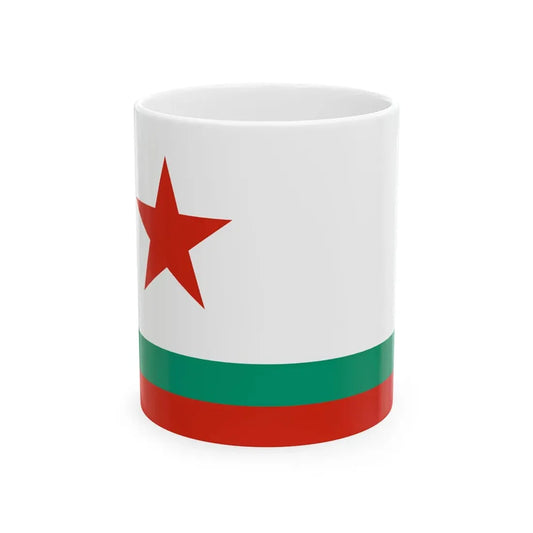 Naval Ensign of Bulgaria 1955-1990 (Bulgaria) White Coffee Mug 11oz - Go Mug Yourself