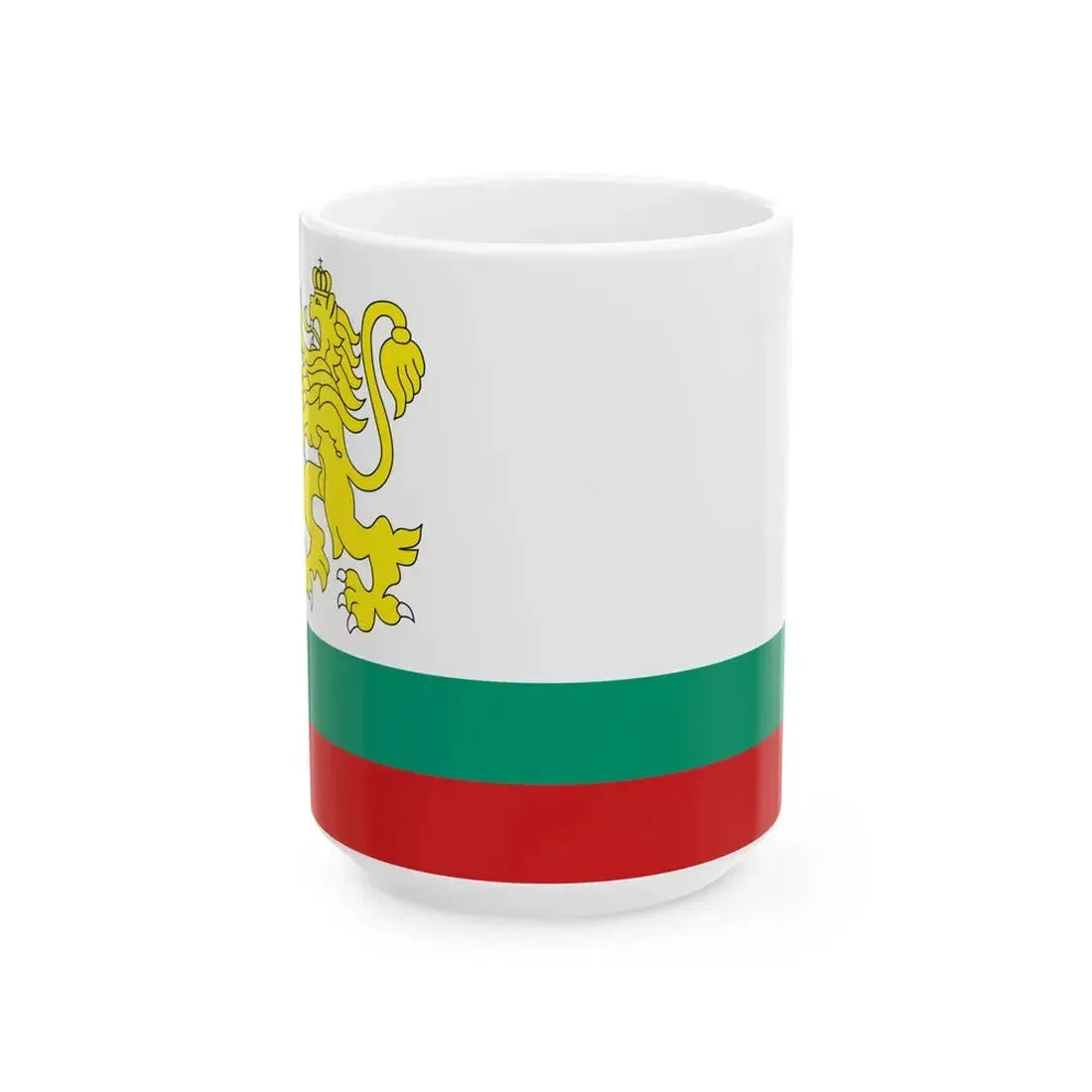 Naval ensign of Bulgaria 1991-2005 (Bulgaria) White Coffee Mug 15oz - Go Mug Yourself