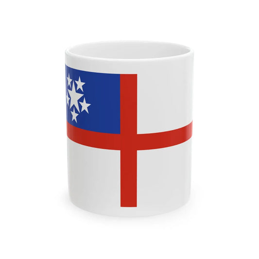 Naval Ensign of Burma 1948-1974 (Myanmar) White Coffee Mug 11oz - Go Mug Yourself