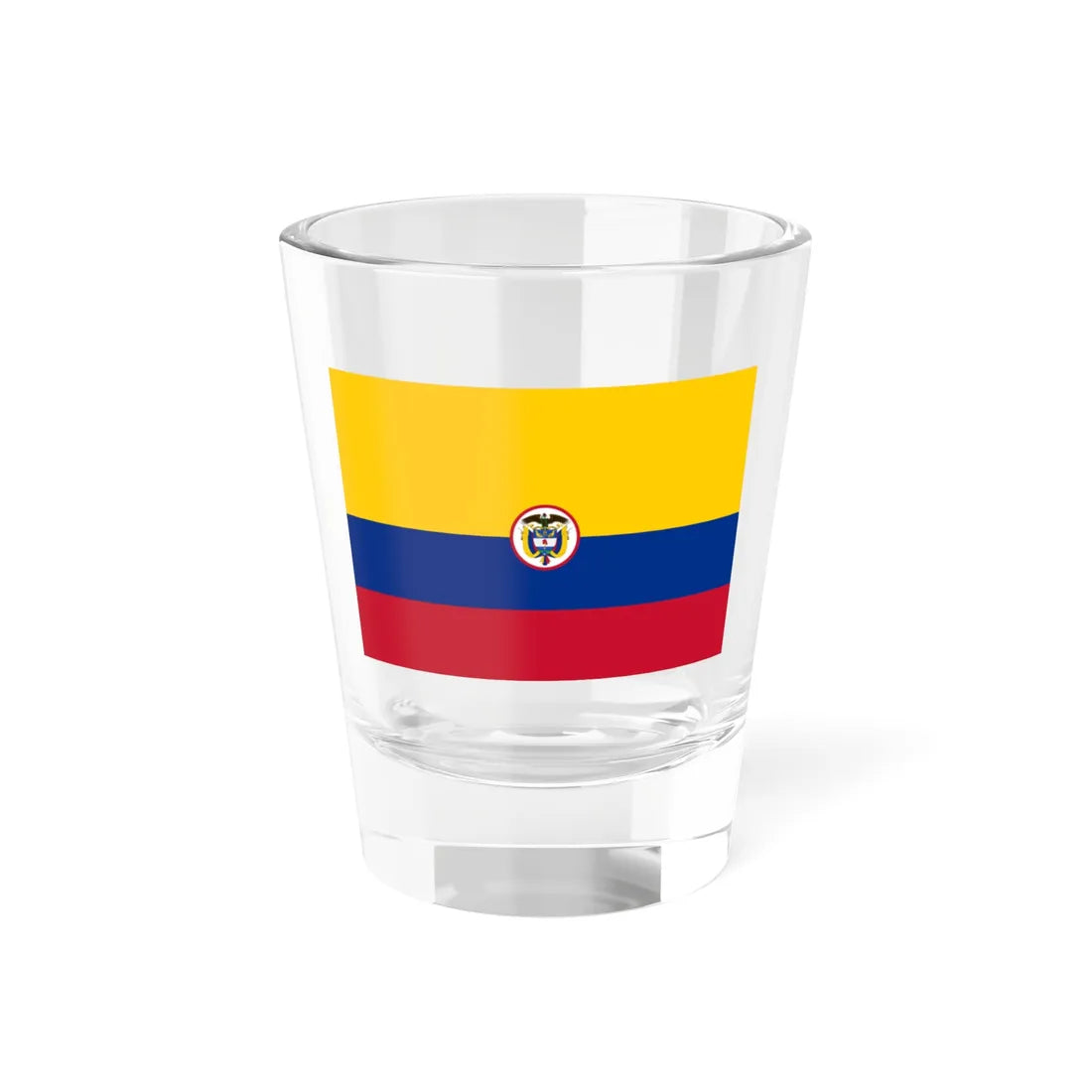Naval Ensign of Colombia (Colombia) Shot Glass 1.5oz - Go Mug Yourself