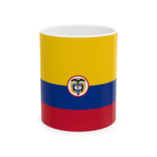 Naval Ensign of Colombia (Colombia) White Coffee Mug 11oz - Go Mug Yourself