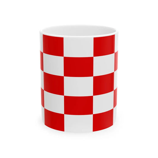 Naval ensign of Croatia 1941-1944 (Croatia) White Coffee Mug 11oz - Go Mug Yourself