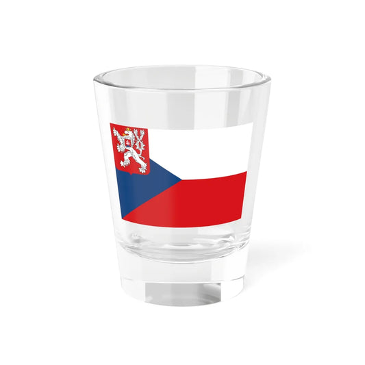 Naval Ensign Of Czechoslovakia 1935 1939 19451955 (Slovakia) Shot Glass 1.5oz 1.5oz - Go Mug Yourself