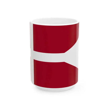 Naval Ensign of Denmark (Denmark) White Coffee Mug 15oz - Go Mug Yourself