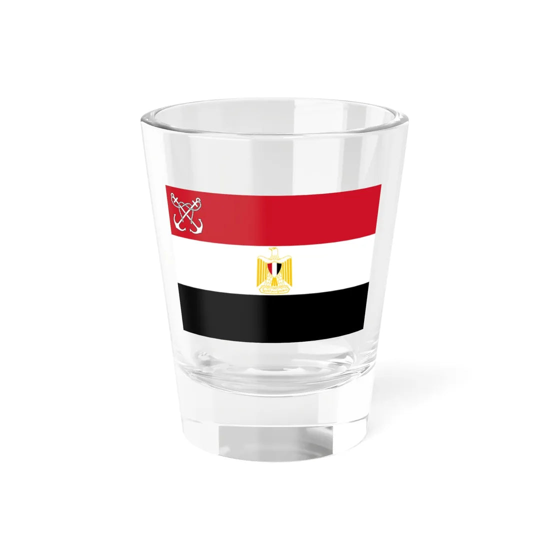 Naval Ensign of Egypt Coat of arms variant (Egypt) Shot Glass 1.5oz - Go Mug Yourself