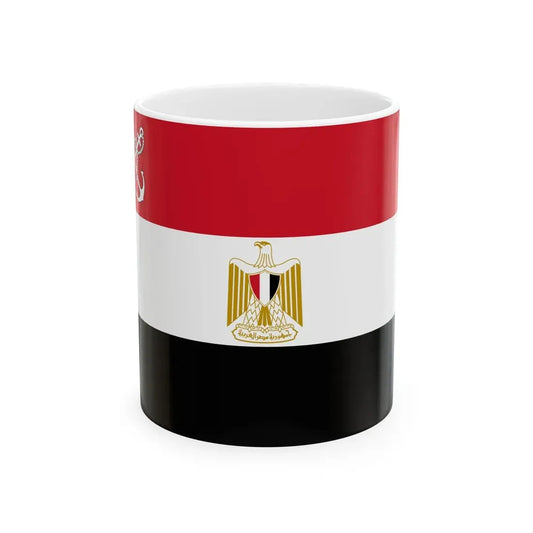 Naval Ensign of Egypt (Egypt) White Coffee Mug 11oz - Go Mug Yourself