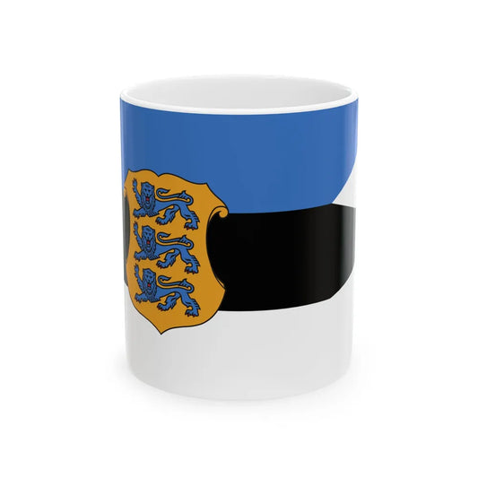 Naval Ensign of Estonia (Estonia) White Coffee Mug 11oz - Go Mug Yourself