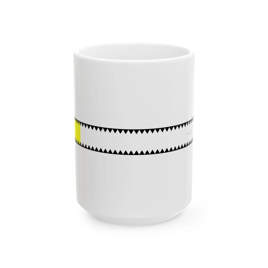 Naval Ensign of French Cochinchina (Belgium) White Coffee Mug 15oz - Go Mug Yourself