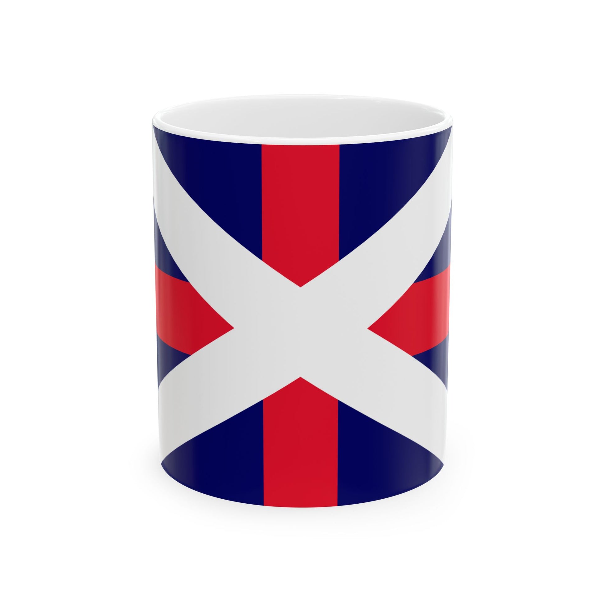 Naval Ensign of Georgia (Georgia) White Coffee Mug-11oz-Go Mug Yourself