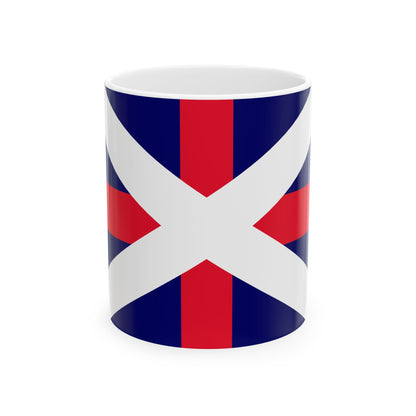 Naval Ensign of Georgia (Georgia) White Coffee Mug-11oz-Go Mug Yourself