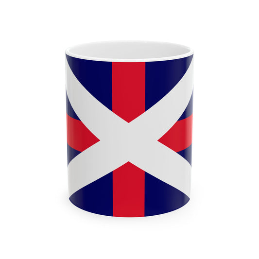 Naval Ensign of Georgia (Georgia) White Coffee Mug-11oz-Go Mug Yourself