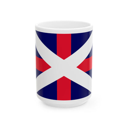 Naval Ensign of Georgia (Georgia) White Coffee Mug-15oz-Go Mug Yourself