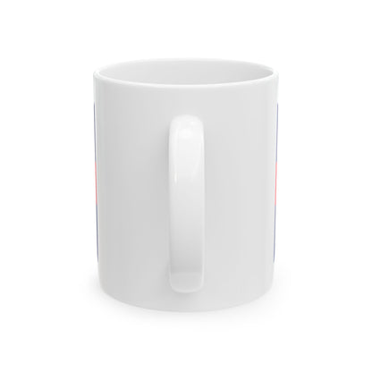 Naval Ensign of Georgia (Georgia) White Coffee Mug-Go Mug Yourself